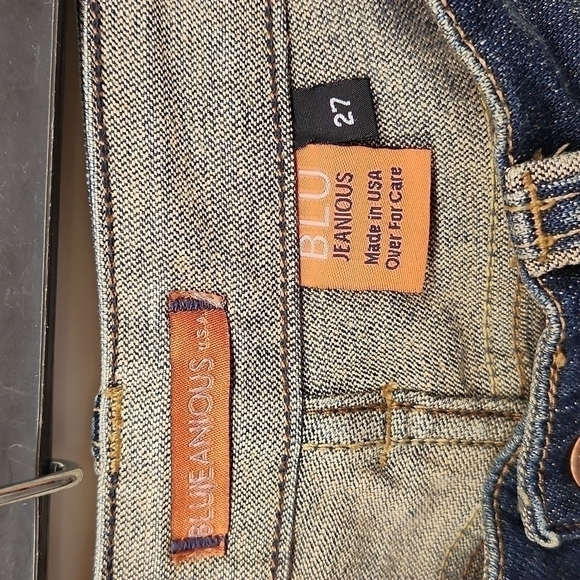 BLUJEANIOUS jeans size 27 straight leg low rise EUC - Picture 3 of 6